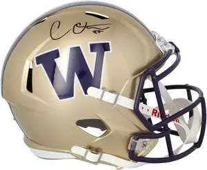 Cade Otton Washington Huskies Autographed Riddell Speed Replica Helmet - Fanatics Authentic Certified