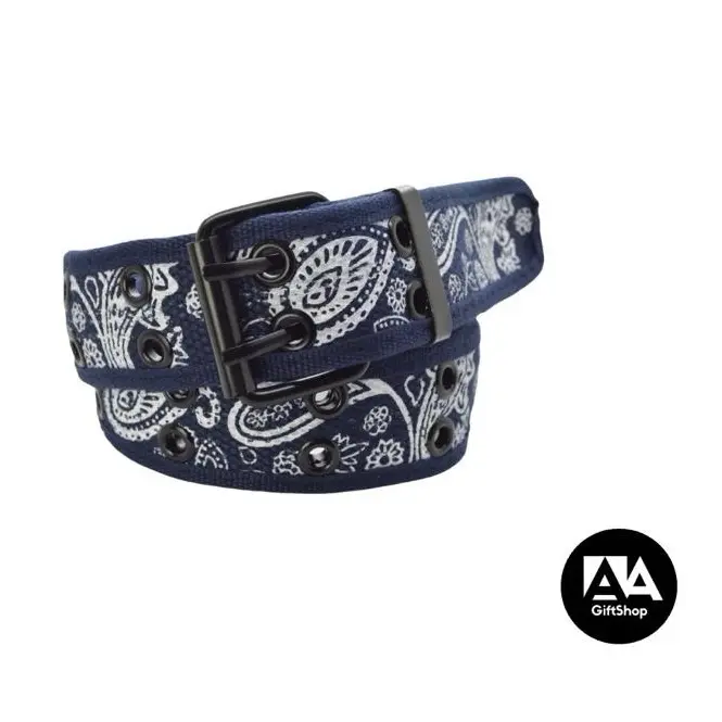 Navy Bandana cloth belt/y2k belt/men belt/ women belt/ unisex belt/party belt