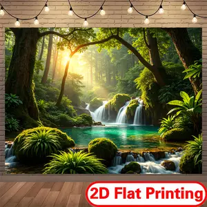 1-Piece Festive Decoration Backdrop Tapestry - Soft Polyester Fabric Banner, Wedding Arched Backdrop for Event Planners, Festive Occasions
