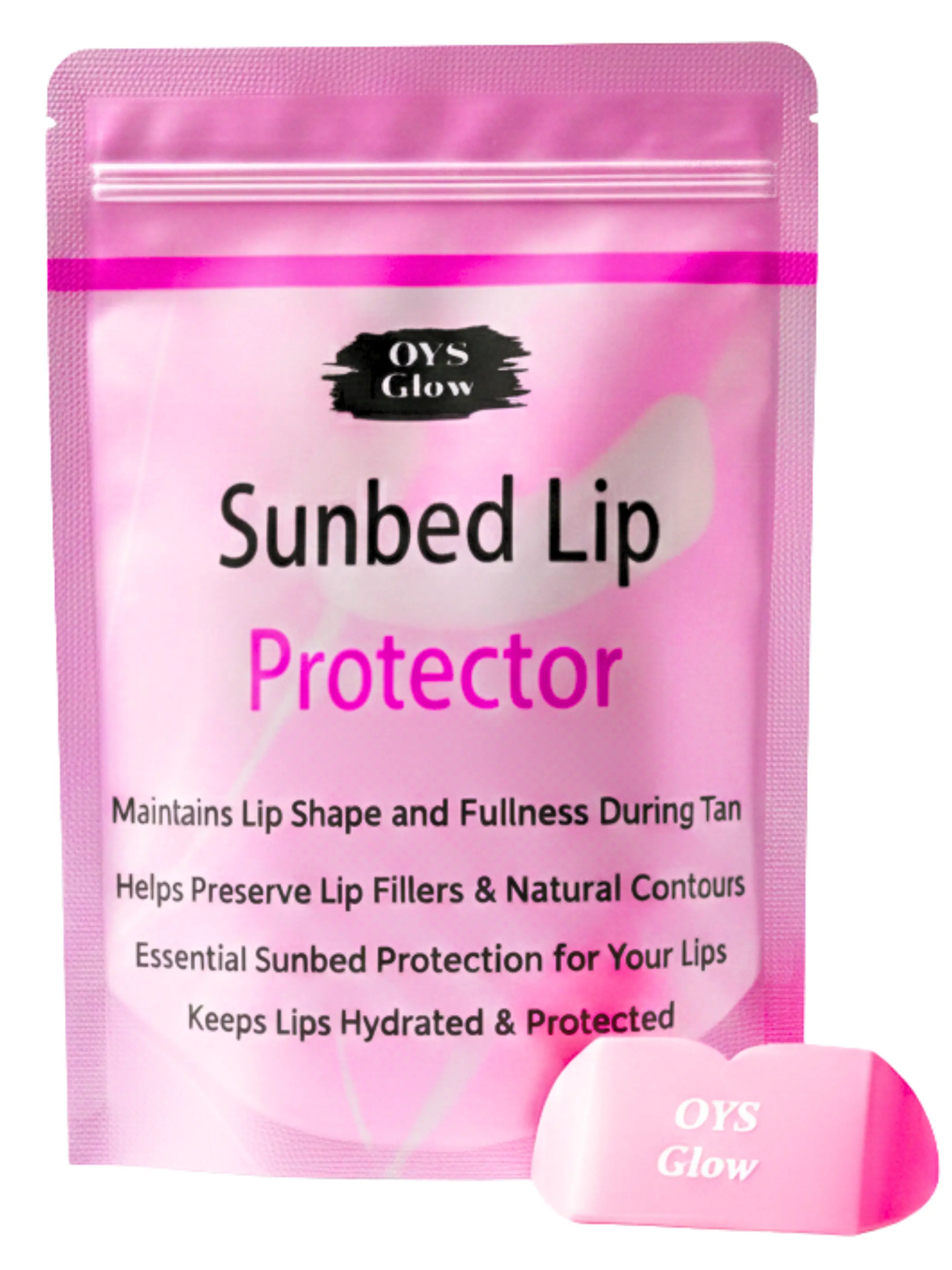 Sunbed Protective Lip Cover, UV Shield for Lips on Sunbed, Silicone Material Skincare for Tanning Sessions Compact Lightweight