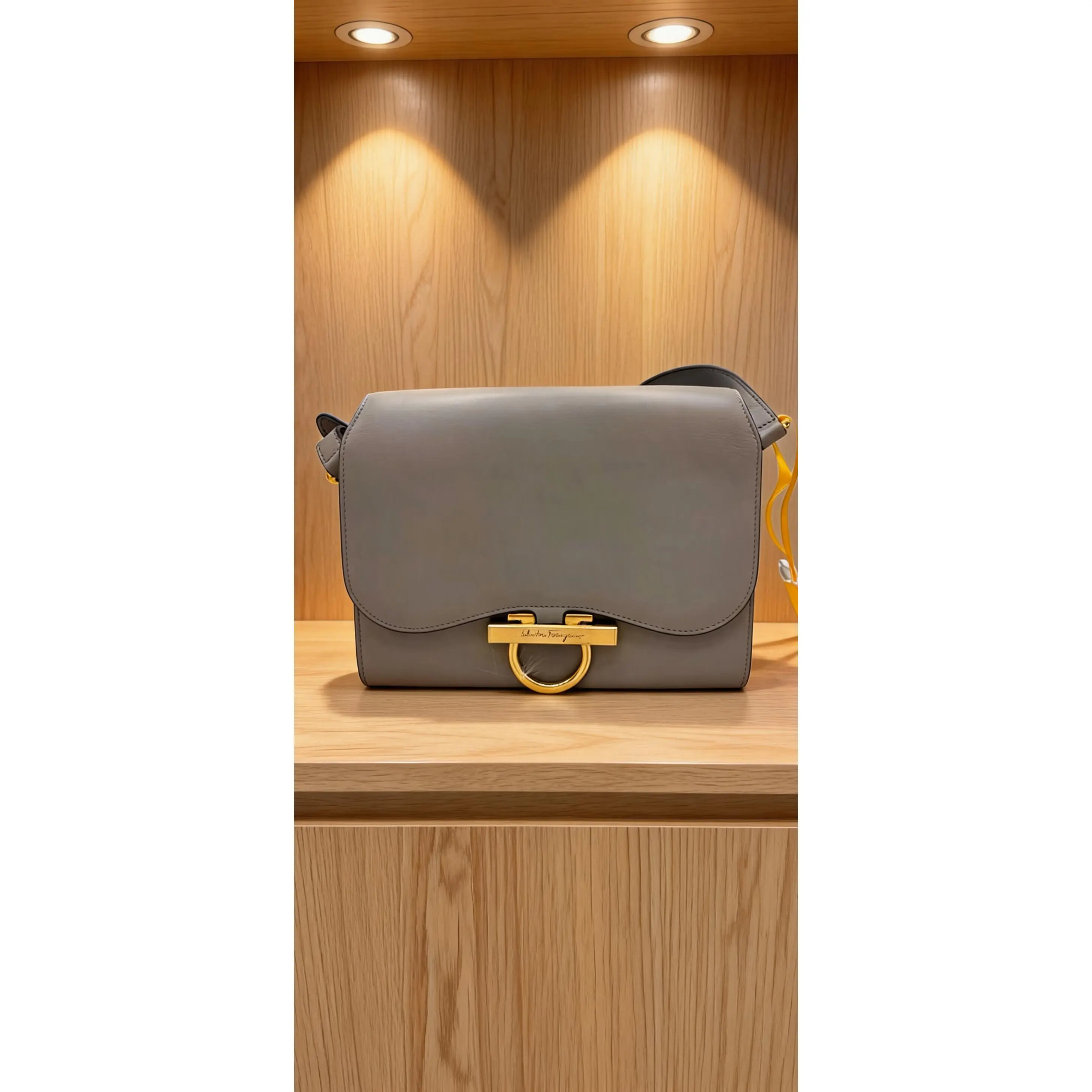 Pre-owned Salvatore Ferragamo Leather Shoulder Bag I0713093118