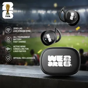 2026 FIFA World Cup E06 Bluetooth 6.0 Sleep Earbuds, Zero Pressure Mini In-Ear Earphones for Side Sleeping, Portable Wireless Headphones for Sleep, Sports, Work & Study, Fan Gift Merchandise