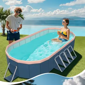 1.8m PVC folding pool (not inflatable) bathes and cools in summer, suitable for outdoor patio beach garden outdoorfun,kids outdoor play