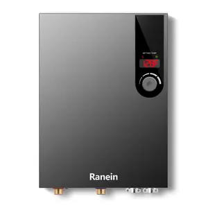 Electric Tankless Water Heater, 27kW 240V on Demand Instant Endless Water Heater with LED Temperature Display for Residential Whole House Shower, Space Saving