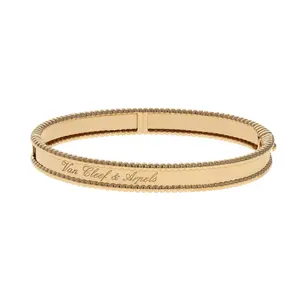Pre-owned Van Cleef & Arpels Perlée Bangle Bracelet
