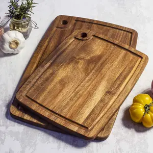 TB Home® 2-Piece Acacia Wood Cutting Board Set
