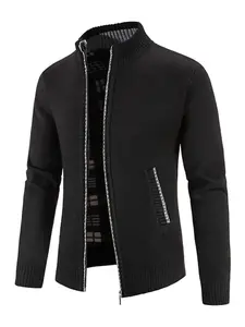 Men Winter Jacket Pocket Zipper Mock Neck Heated Jacket 2026 Streetwear Classic Slim Long Sleeve Thermal Outerwear Fall Winter Cold Weather