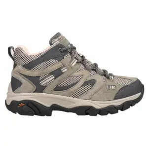 Hi-Tec Womens Ht Ravus Mid Hiking Hiking Casual Boots Ankle Low Heel 1-2" - Grey