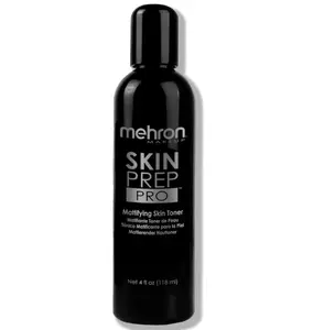 Mehron Makeup Skin Prep Pro Mattifying Skin Toner | Long Lasting Pre-Makeup Primer 4 fl oz (120 ml) | Made in the USA