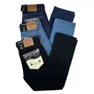 Oscar Jeans Men's Denim Pants Premium Cotton Straight Leg Regular Fit Style  2 SIZES UP FOR BAGGY Menswear Classic Zipper Streetwear raw denim Casual Trouser graduation outfits baggy pants baggy jeans men