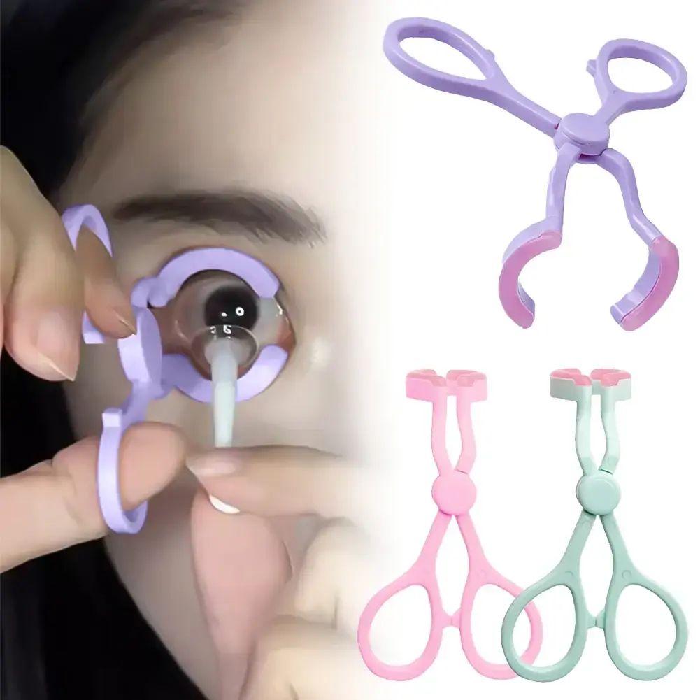 Contact Lens Applicator Set Auxiliary Eyelid Dilator Open Eye Tool Contact Lens Wearing Removing Tweezers Suction Stick Accessor 2026 New