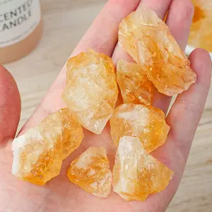 Citrine Raw Stone Wholesale Healing Natural Crystal Stone Gemstone Gorgeous Energy Jewelry Souvenir Valentine Anniversary Love Girlfriend Boyfriend Christmas Halloween Birthday Gift New Year