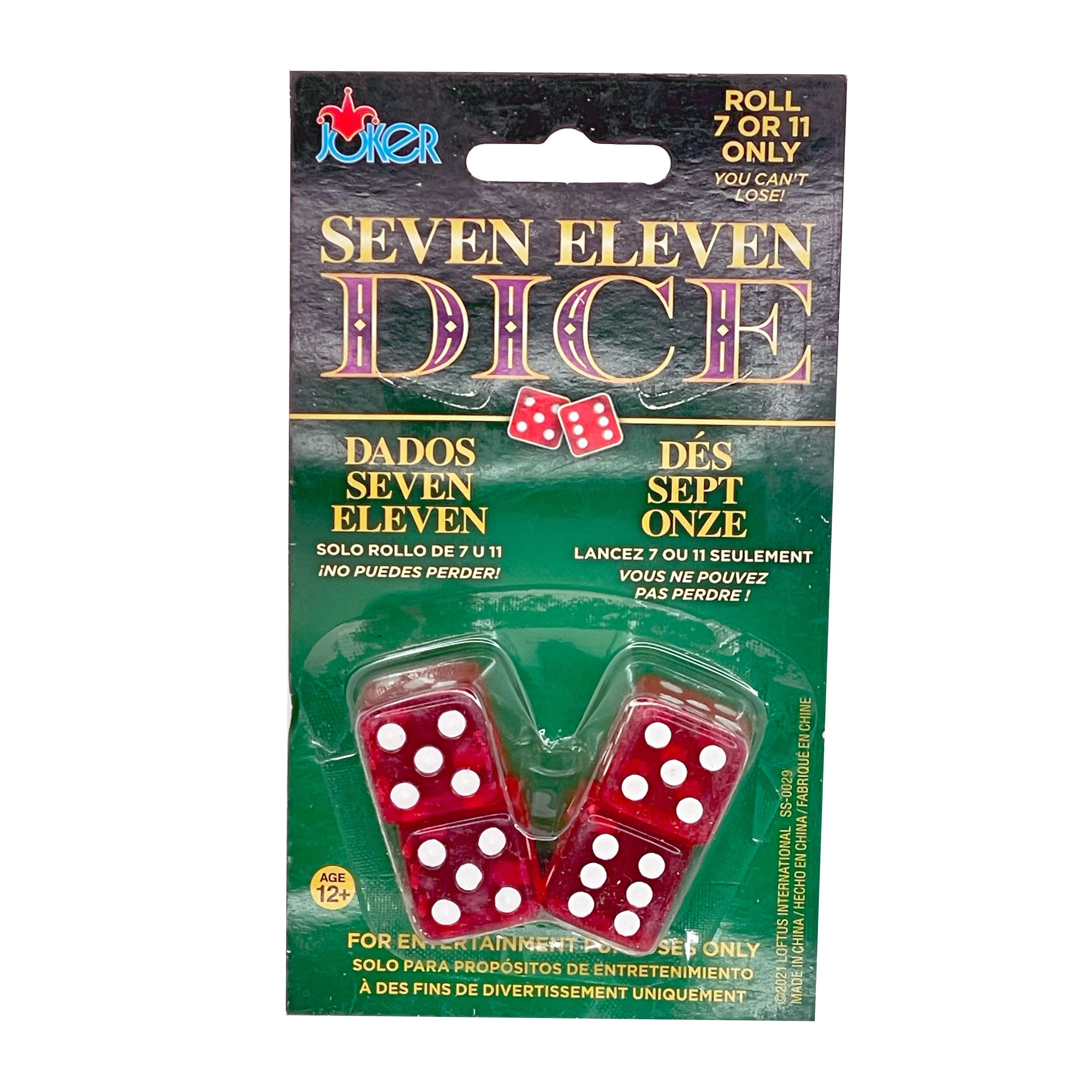 Game Magic Plastic Dice - Rolls Only 7 or 11, Magic Acrobatics Equipment for Toys & Hobbies, Ideal for Friends, Family, Parties