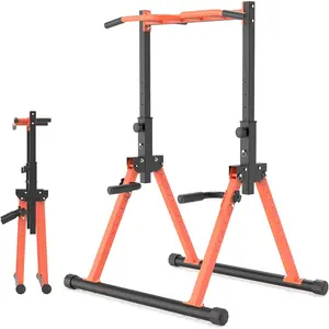 Pull Up Dip Station For  Gym Strength  Fitness Workout Station Chin-Ups Push-Ups Pull-Ups Dip-Ups 330LBS T055CDC