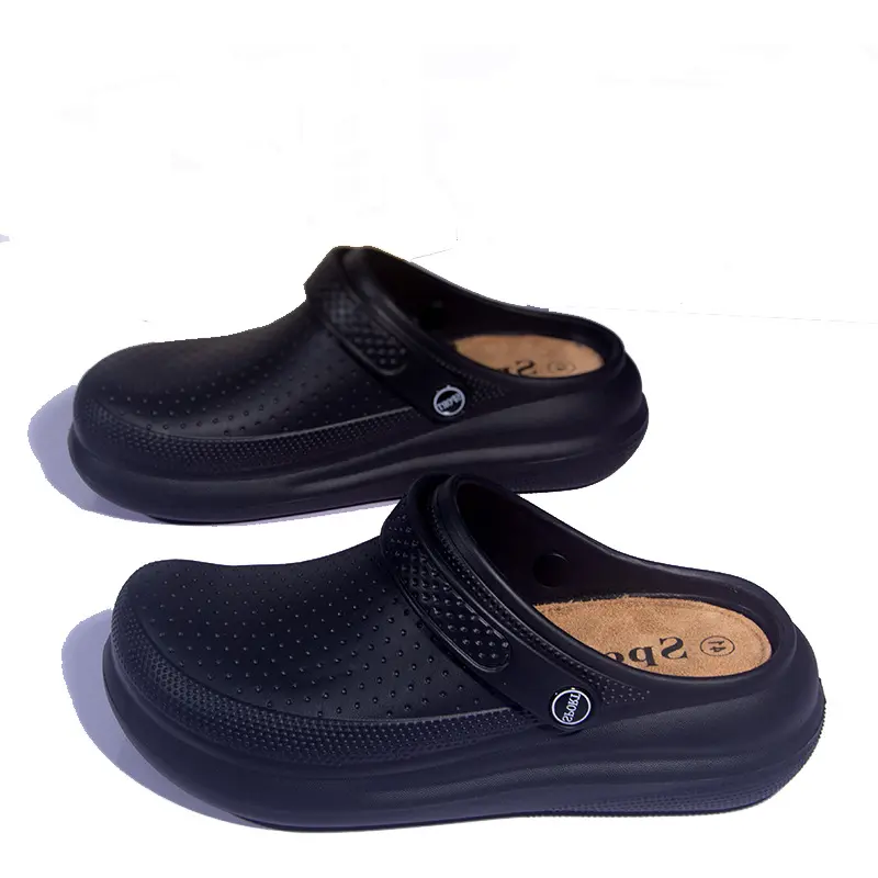 Women's one piece mule slippers with thick non slip EVA footbed and ergonomic design. Indoor and outdoor, all season wear. Breathable, durable, easy to clean, casual and versatile slip on style.