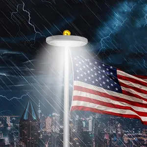 LED Solar Flagpole Light, Outdoor Umbrella Landscape Lamp with Energy-Saving Street Flag Pole Light for Tent Camping, Solar Camping Lights