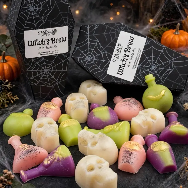 Witch’s Brew (Hot Apple Pie) Wax Melts /Handmade natural Soy Wax, Fall-Halloween Holiday Scent.
