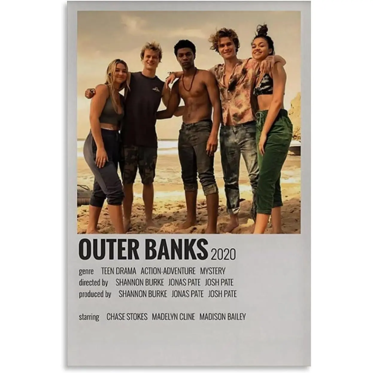 Outer Banks TV Series Poster Art Poster (1) Canvas Poster Wall Art Decor Print Picture Paintings for Living Room Bedroom Decoration