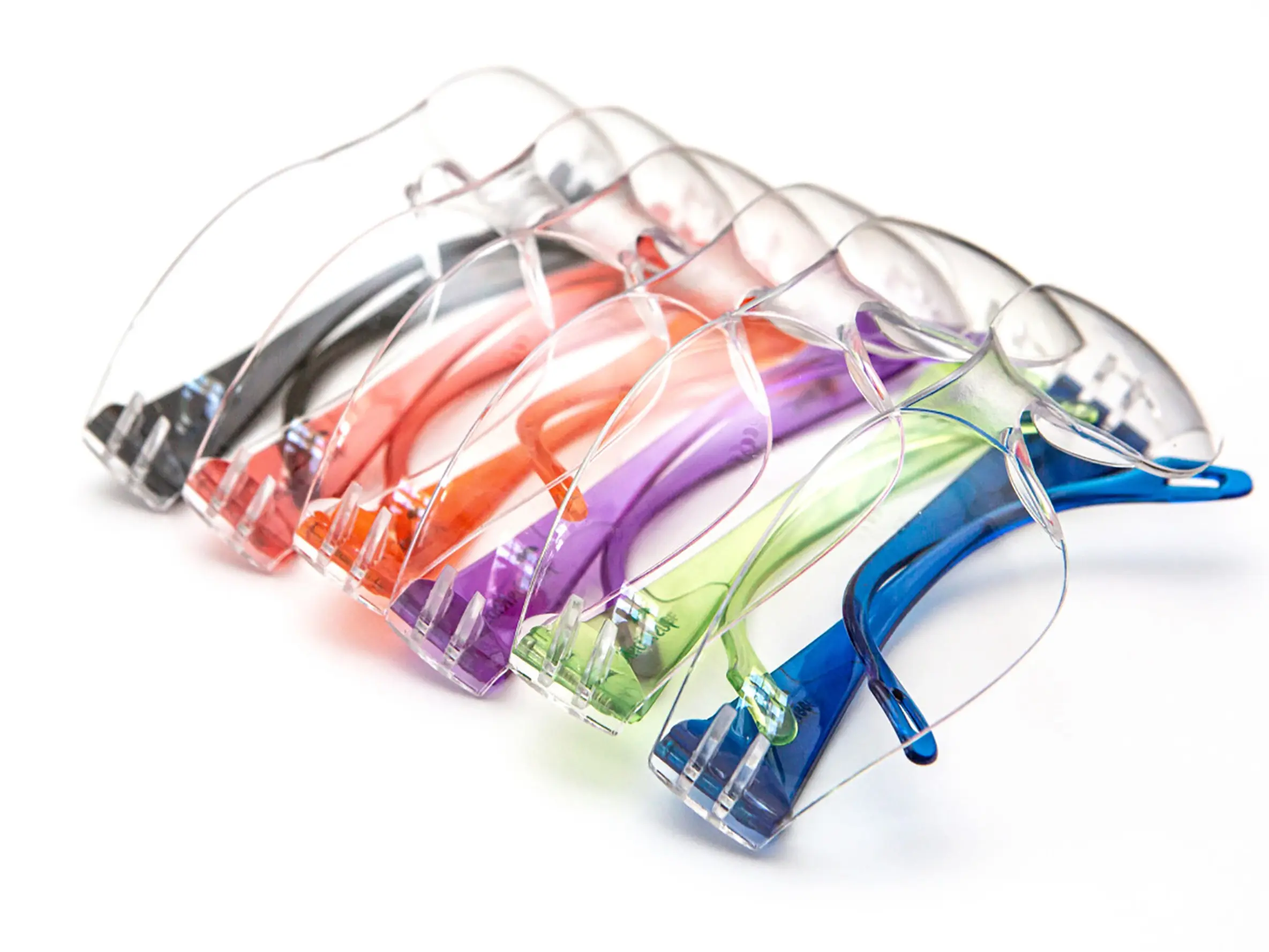 G & F JustForKids ANSI Z87.1 & EN166 Certified Kids Safety Glasses, Scratch & Impact Resistant Goggles with Clear Lens, Assorted Color Frames, Child/Youth Size, 6/12 Pack