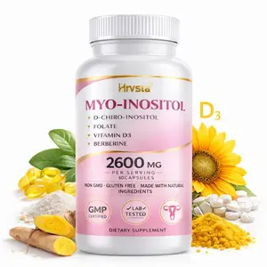 14-in-1 Women's Inositol Complex Supplement – ​​40:1 Inositol and D-chiroinositol, containing folic acid, vitamin D3, zinc, magnesium, and botanical ingredients to support hormones and women's health.