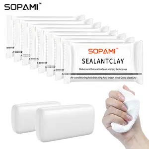 SOPAMI 20pcs Wall Hole Sealant Clay Air Conditioning Pipe Hole Blocking Essential Easy to Use with Strong Plasticity Anti Insect Windproof Non Glue Adhesive