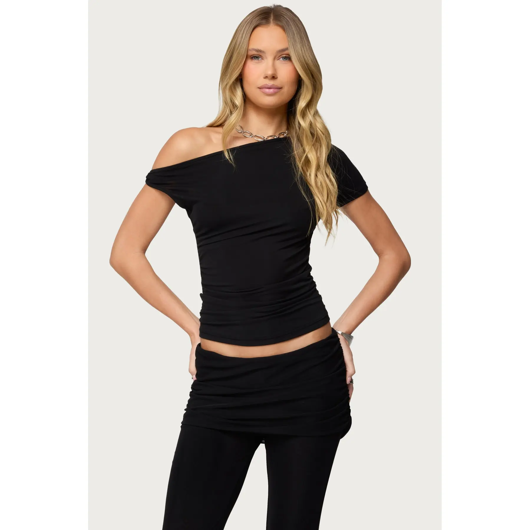 Halli Twisted Off Shoulder Top