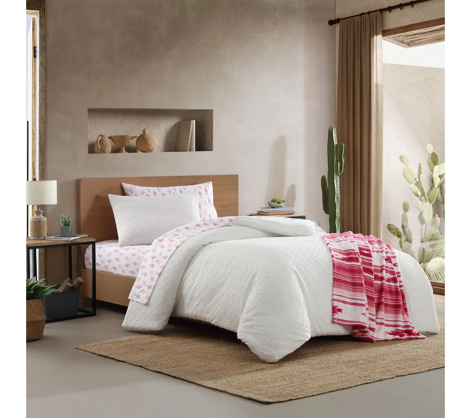 Wrangler Sedona Geometric White 6-Pc TwinXL Comforter Set