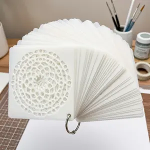 Reusable Laser-Cut Mandala Stencil Kit for Wall Wood Tile Fabric Painting, High Precision DIY Art Transfer Tools, Waterproof Rustproof Decor Template Set for Stress Relief Journal Craft