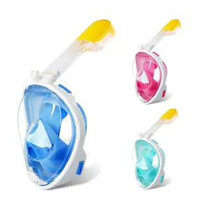 Diving Mask Snorkel Tube Adult and Children Plug-in Snorkeling Mask Swimming Aid Set Equipment