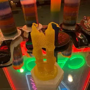 ️ Money Manifestation Candle and Crystal tumble– Abundance & Prosperity Altar Candle Burned at the Shop