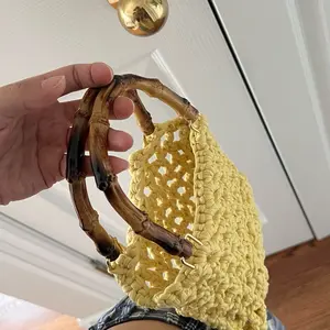 Handcrafted Crochet Handbag Cute Yellow