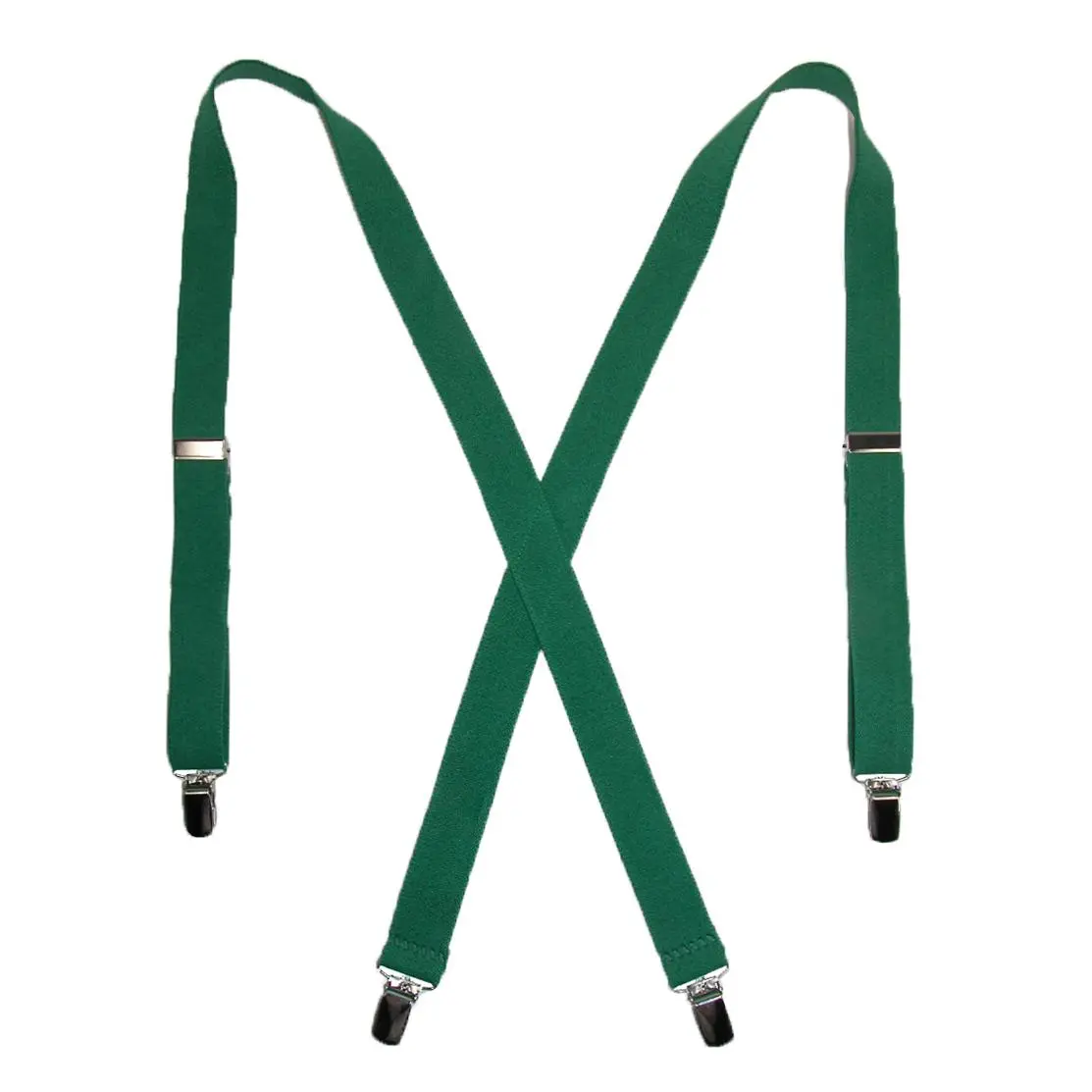 CTM Women's Elastic Clip-End 1 Inch Basic Suspenders, Womens Suspenders
