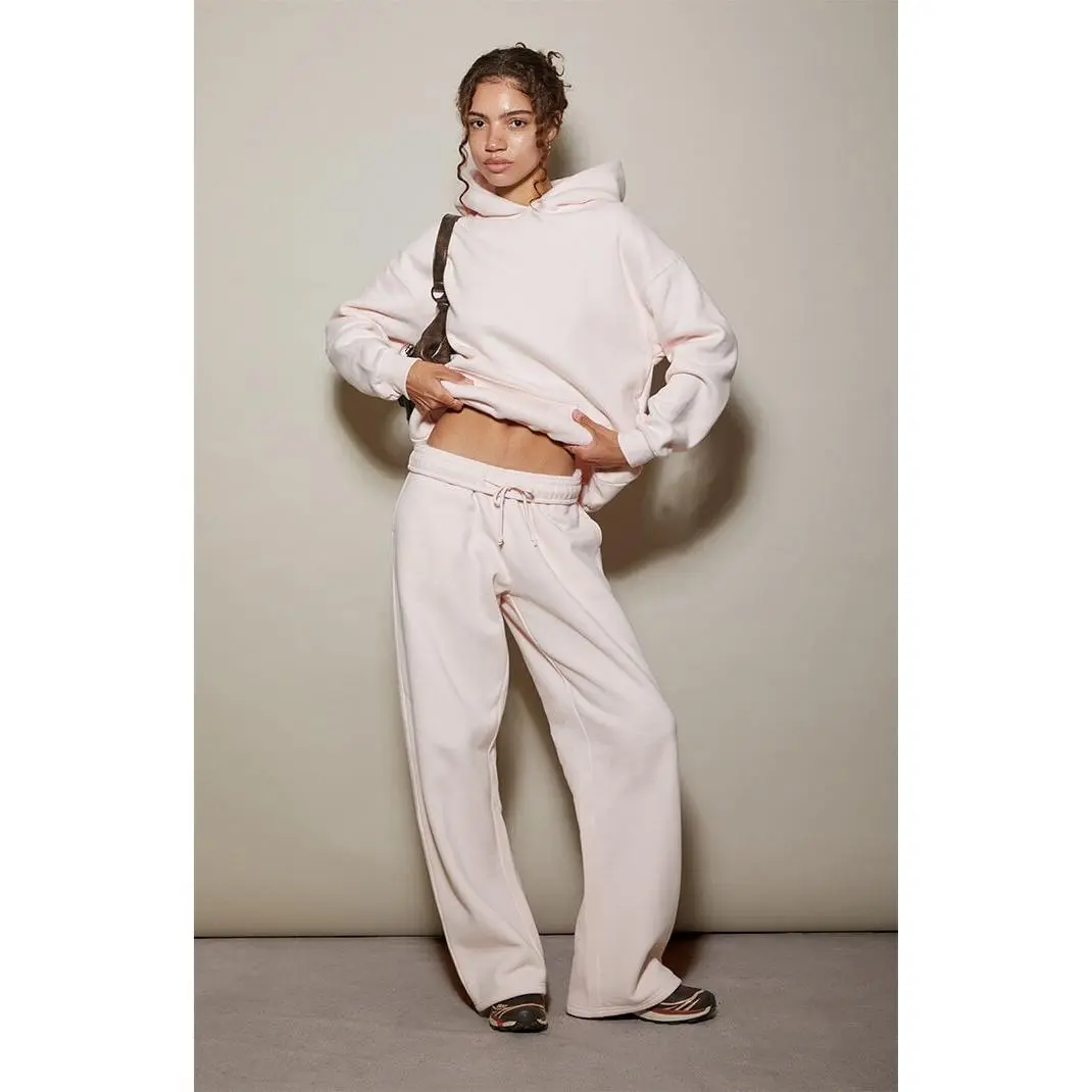 Pacsun Women's Pink Ultra Soft Fleece Core Washed Baggy Sweatpants