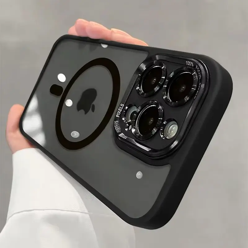 High Transparency Acrylic Back Magnetic MagSafe Case for iPhone 11-16 Series, Pro, Max, Plus - Magnetic Fit, Wireless Charging Compatible, Easy Installation, Protection Phone Accessories