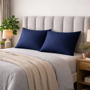 Queen Pillowcases Set of 2, 100% Microfibre Queen Pillow Cases 2, 20×30 inches Bright White, Soft and Breathable