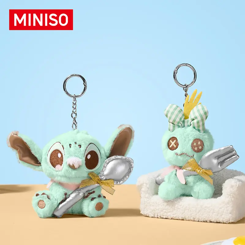 Disney Stitch Mint Chocolate Series Plush Keychain, Soft Stuffed Plush Bag Charm, Cute Collectible Pendant for Backpack, Handbag, Keys, Gift for Disney Fans, Back To School
