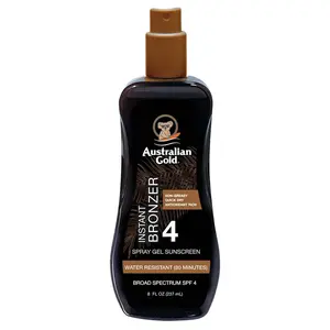 Australian Gold SPF 4 Spray Gel with Bronzer 8oz 8oz