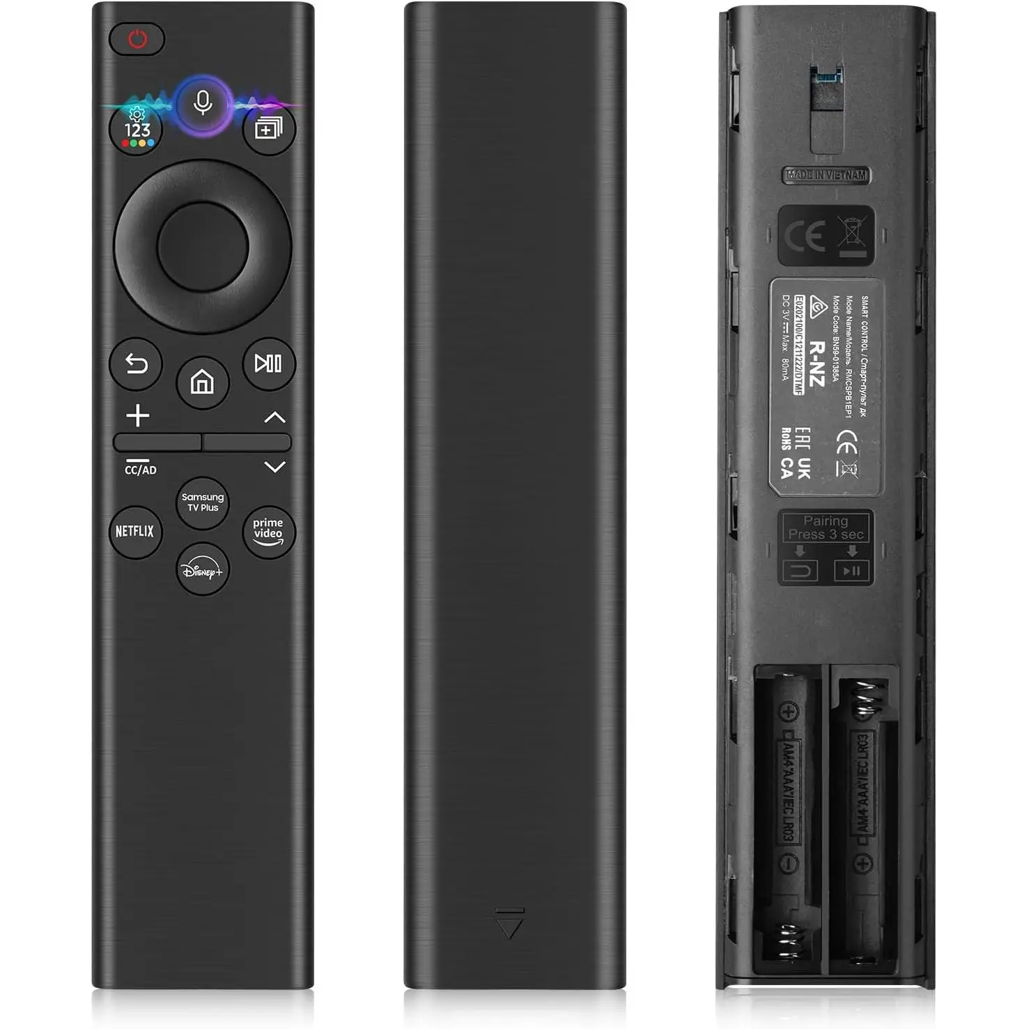 Universal BN59-01385A Voice Remote Control Replacement for Samsung Smart TV, Universal Voice Remote Control & Bluetooth Compatible with OLED, The Frame, Neo QLED, Crystal UHD Series