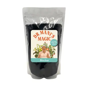 Organic Biochar | Dr Mani's Magic | Soil Booster, Water Retention & Root Growth Enhancer | Natural Carbon-Rich Plant Amendment