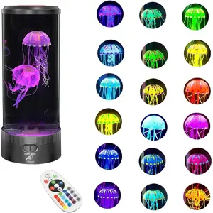 Large Round LED Jellyfish Lamp - 18 LEDs with  Color-Changing Effects - The  Sensory  Aquarium for Decoration, , ,  &   - Ideal  (Large)