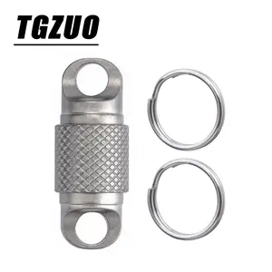 New Titanium Alloy Dual-Head Multi Purpose Keychain, Universal Detachable Design, Durable and Stylish Accessory for Everyday Use