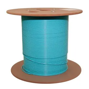 10 Gbit Multimode Fiber Optic Cable - 6-Fiber Indoor Distribution, OM3 Riser Rated, Aqua Spool, 10 Gigabit Speeds, 50/125 um (50 Micron Core, 125 Microns), 850nm/1300nm, 1000 ft