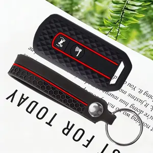 Premium Silicone Car Key Case Cover With Keychain-Honda SH 125 Forza 350 250 750 ADV 150 X-ADV SH150i SH300 150 PCX 125
