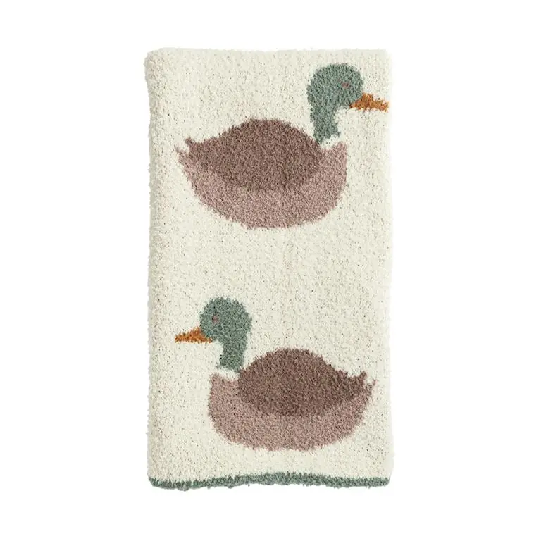 Mud Pie Mallard Duck Chenille Blanket