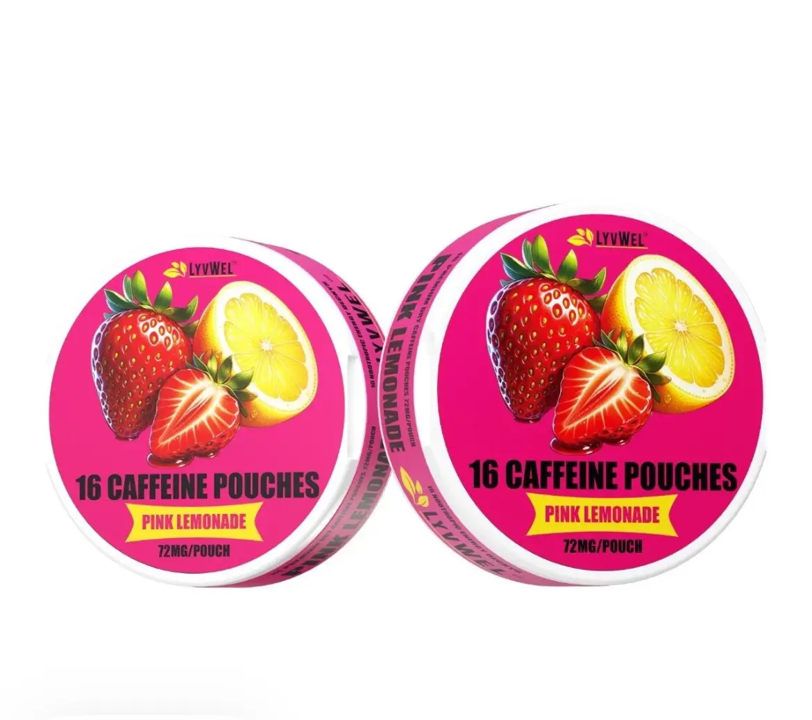 LyvWel Upper Energy Deckys – 2-Jar Caffeine Pouch Bundle (72mg or 225mg Per Pouch)