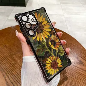 Compatible with S24/S23/S22 Ultra Phone Case Sunflowers Pattern phone case ZS5DDSXA5