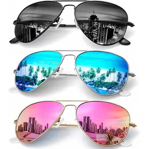 Classic Aviator Sunglasses for Men Women Driving Sun glasses Polarized Lens UV Blocking