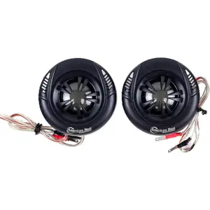 American Bass SQ T2 Soft Aluminum Dome 120 Watt Neodymium Swivel Tweeter Speaker, 2 Pack with Butyl Rubber Surround and Woven Carbon Glass Fiber Cone