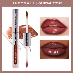 JUDYDOLL Peel Off Stain and Plumping Oil Duo, Blur, Peel-Off Lip Liner Stain, 2 in 1 Combo, 2 in 1 Lip Gloss & Lip Liner, All Day & Night Lipliner, Lip Stain, Smudge-Proof, Hydrating, Refresh Look, Makeup, Mother's Day Gift, Summervibes