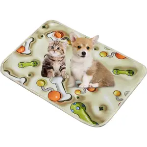 Qeils Reusable Puppy Pads, Washable Pee Pads for Dogs 2 Pcs 18"x24" 3D Super Absorbent Leakproof Dog Training Pads, Non-Slip Potty Pads for Whelping, Incontinence, Playpen, Crate, Cage, Kennel